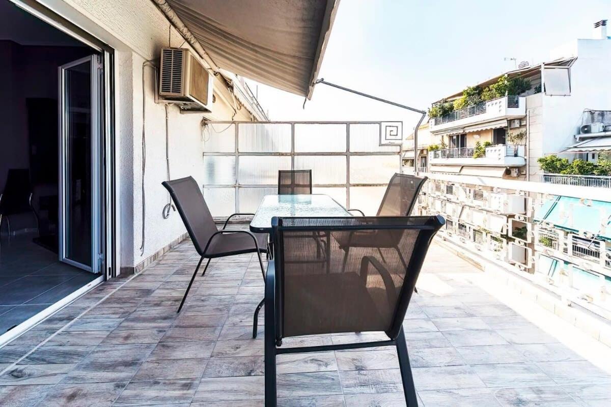Topfloor Central Apt With Urban Views,3' To Metro Atenas Exterior foto