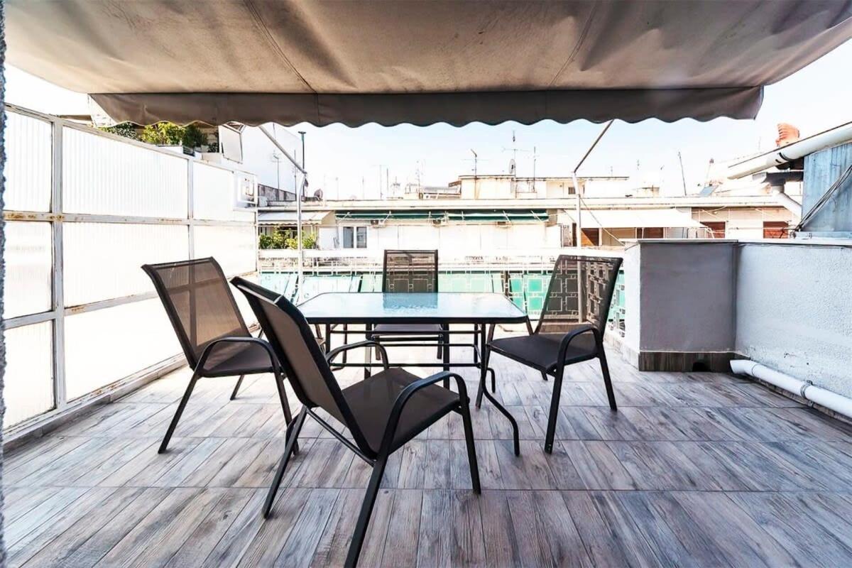 Topfloor Central Apt With Urban Views,3' To Metro Atenas Exterior foto